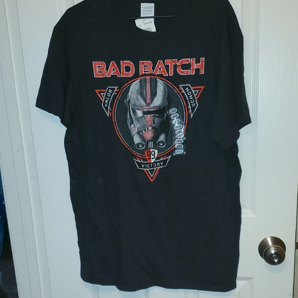 Star Wars Bad Batch Graphic Tee - Black with Red and White Accents